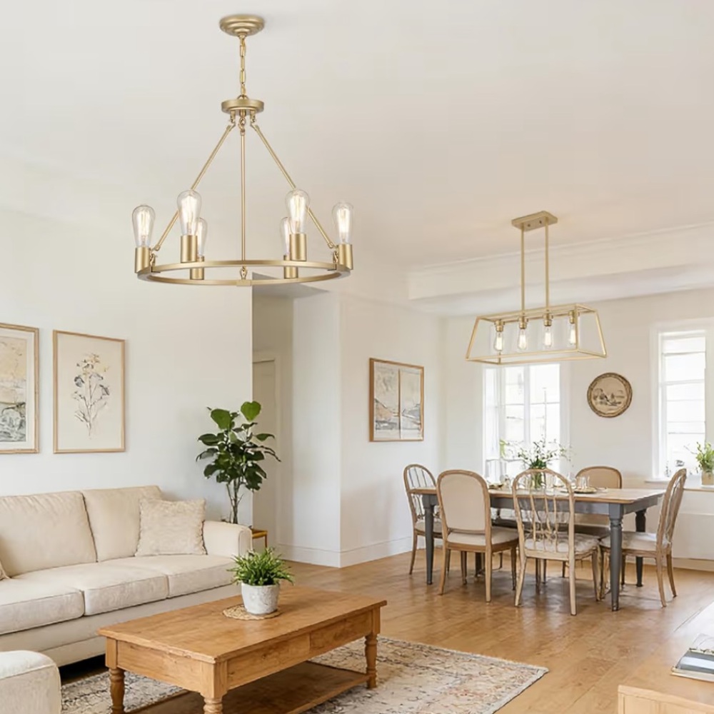 Gold Chandelier Light Fixture